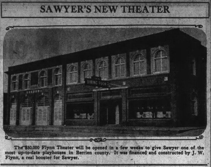 Flynn Theatre - Dec 31 1928 Photo (newer photo)